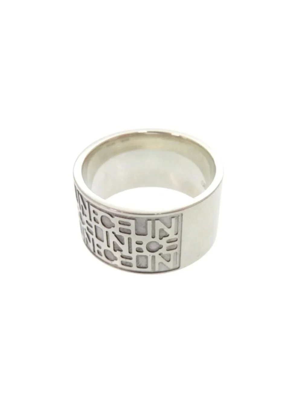 Celine Logo Ring 925 Sterling Silver